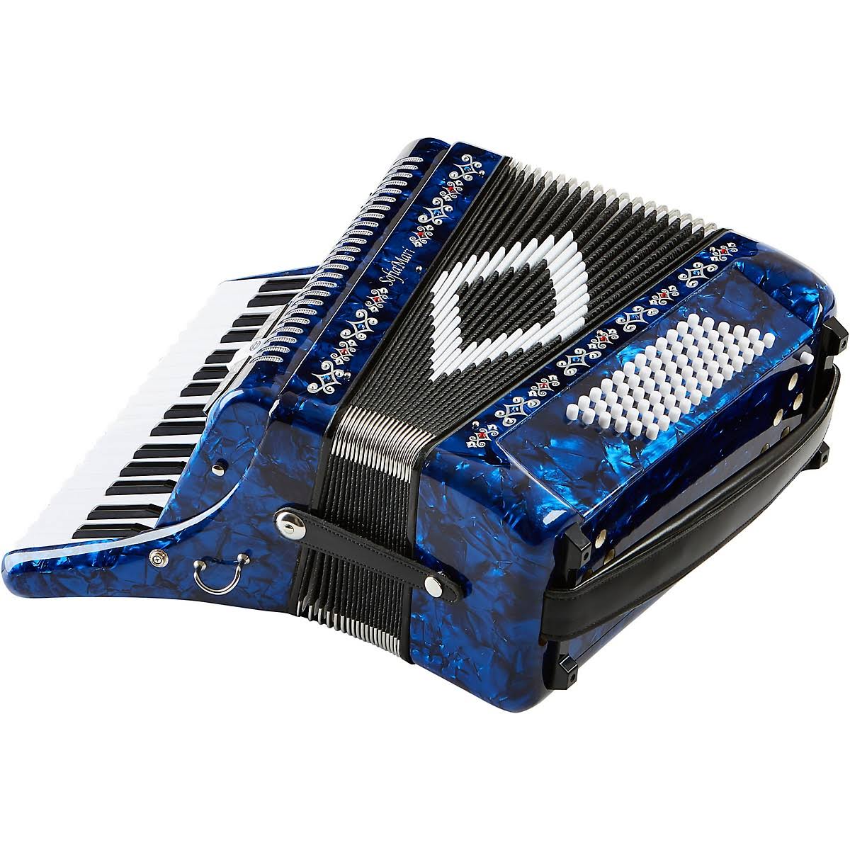 🔥SofiaMari SM 3472 34 Piano 72 Bass Button Accordion, Blue - dersya