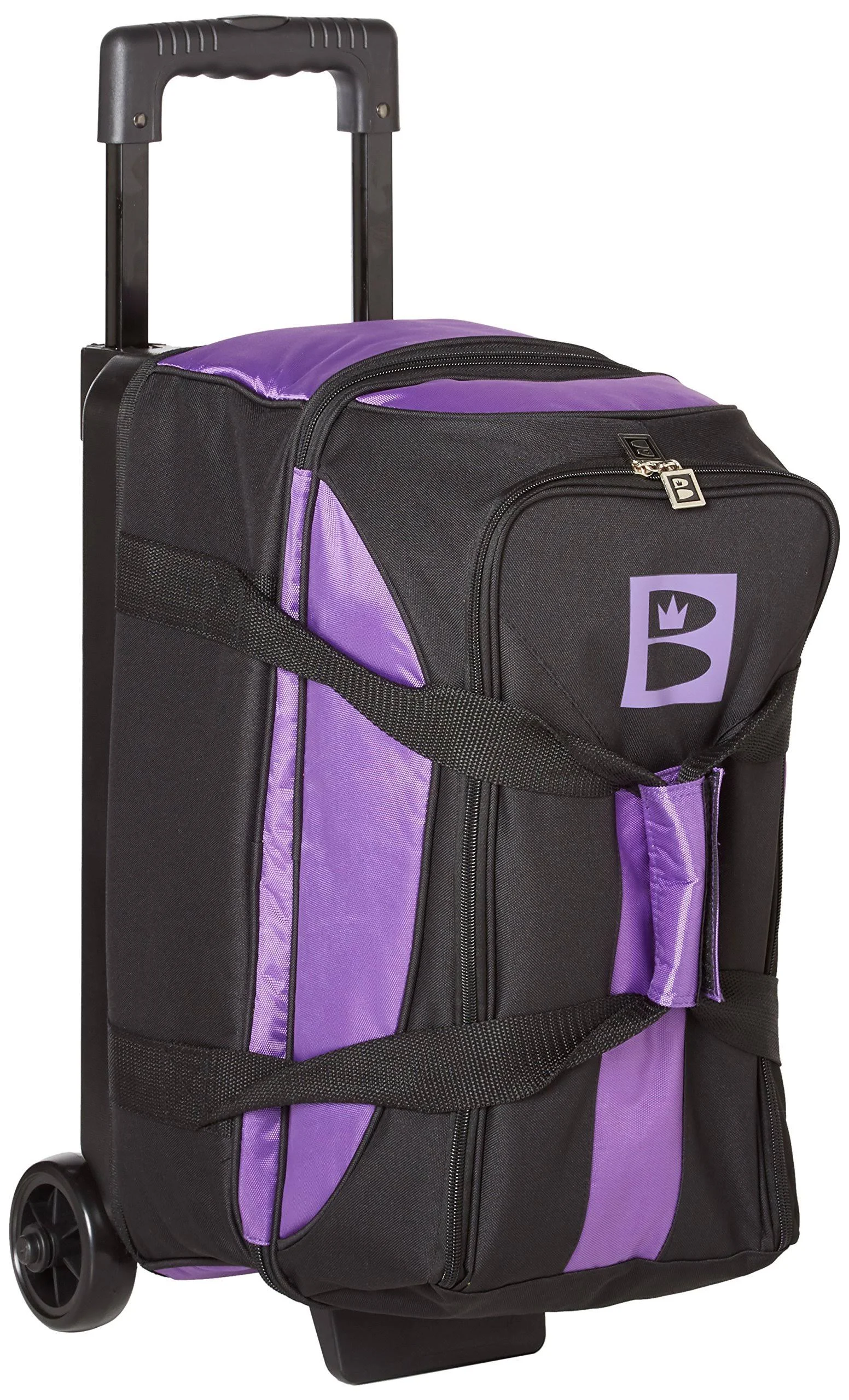 Brunswick Blitz Double Roller Bowling Bag, Purple dersya