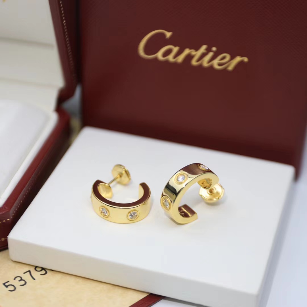 KADIR-LOVE EARRINGS 3 DIAMONDS