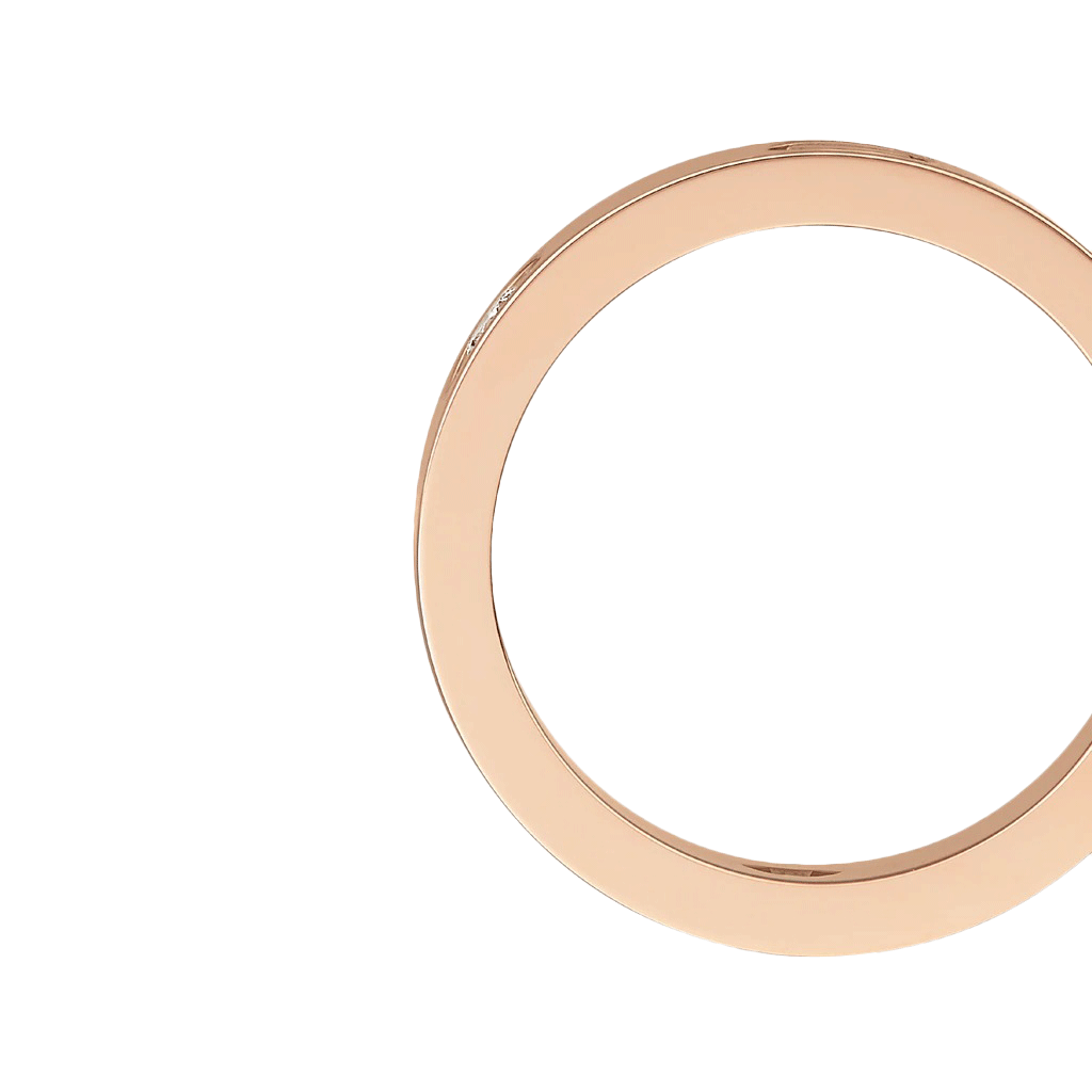 KADIR-LOVE RING 3 DIAMONDS ROSE GOLD, DIAMONDS