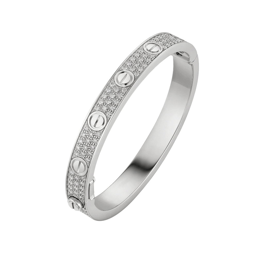 Kadir-LoveAmour Pavé Bracelet, White Gold