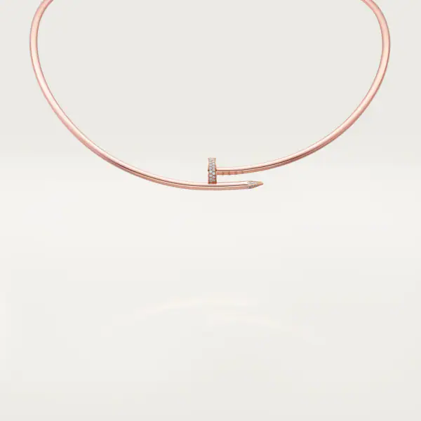 KADIR-ANILS-JUSTE UN CLOU NECKLACE ROSE GOLD, DIAMONDS