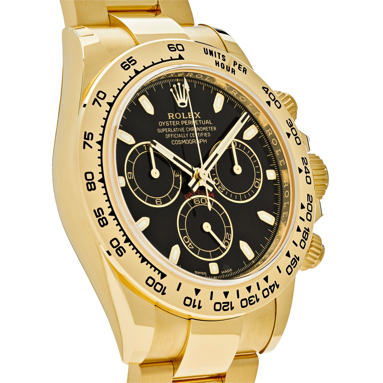 Rolex Daytona 116508 Yellow Gold Black Dial