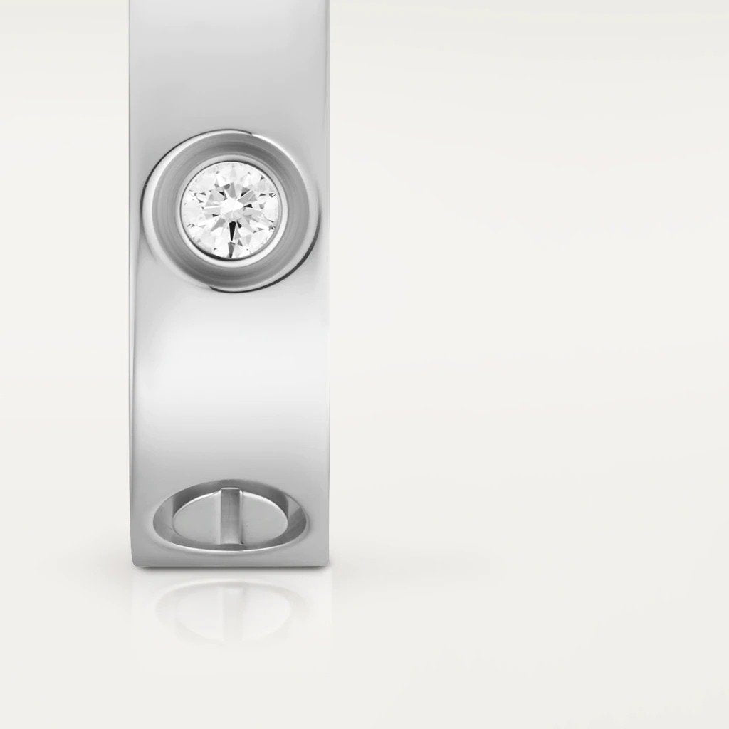 KADIR-LOVE RING 3 DIAMONDS WHITE GOLD, DIAMONDS