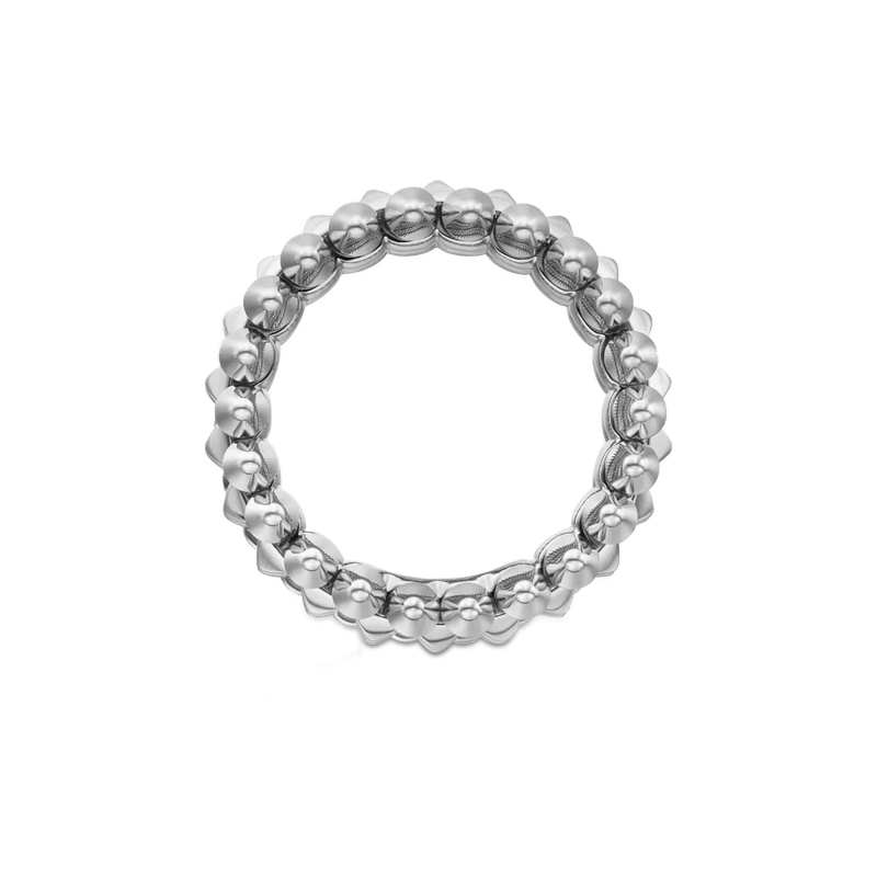 Caty-GENTLE BULLET HEAD-Gentle RING WHITE GOLD