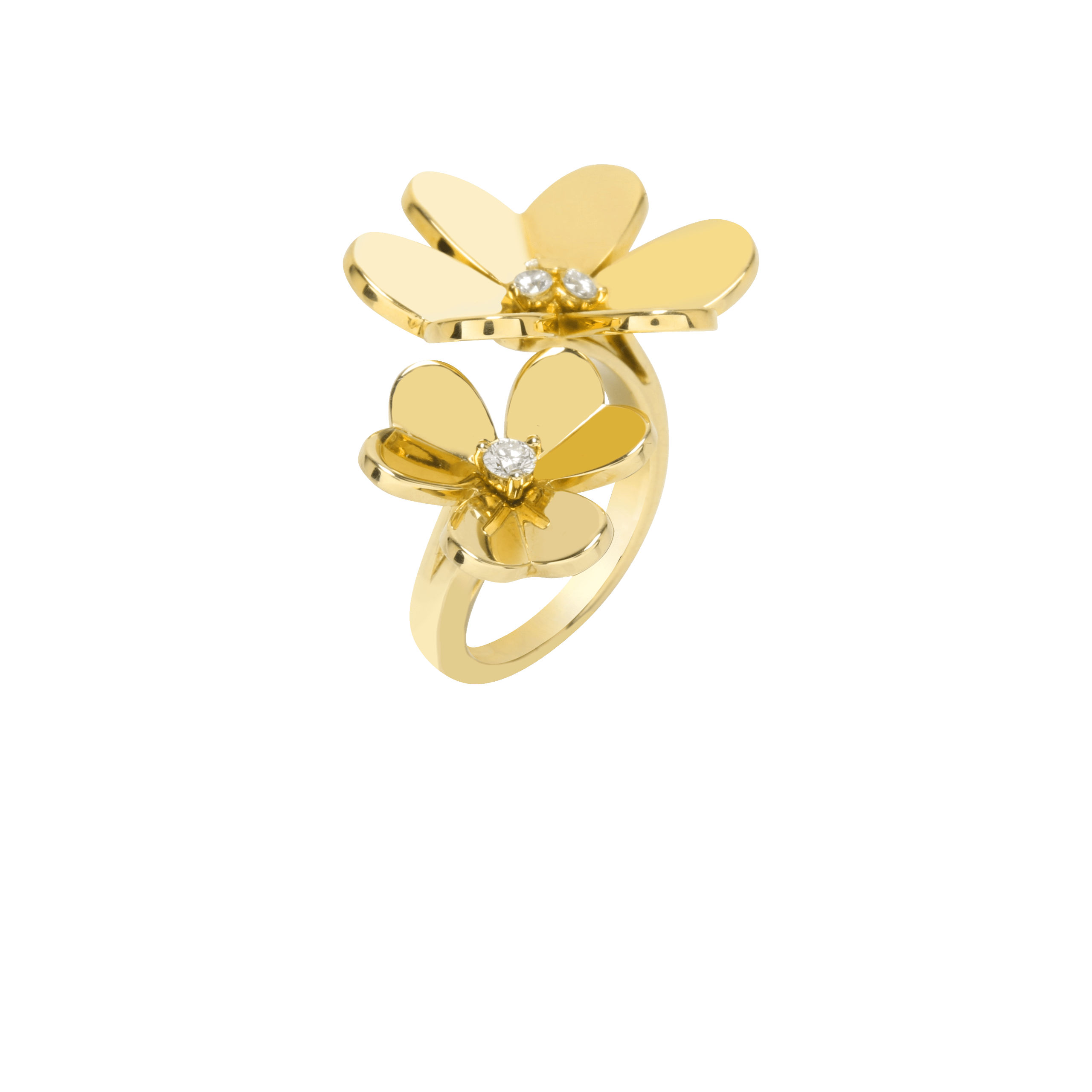 Frivole Between the Finger Ring yellow gold, Diamond