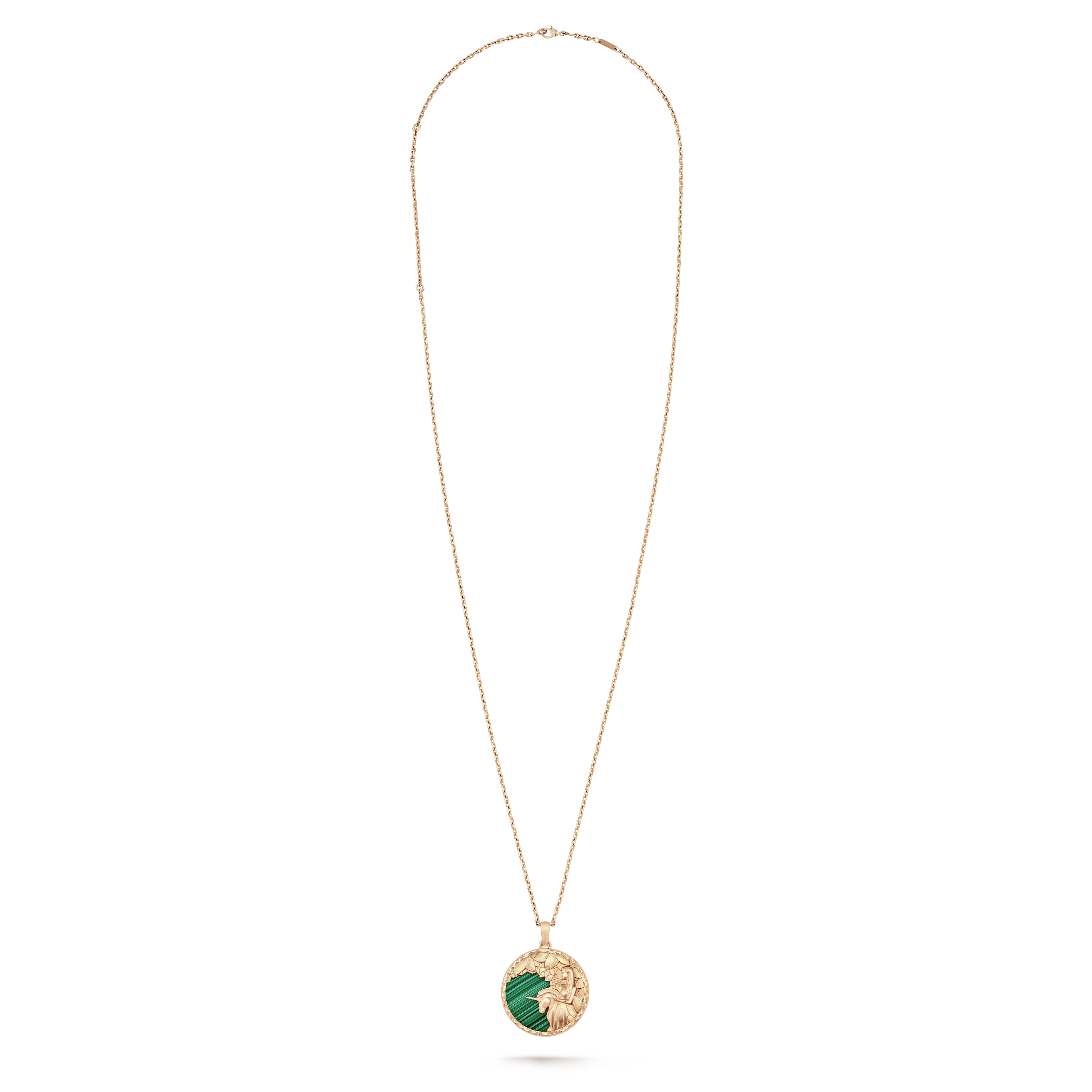 Zodiaque long necklace Virginis (Virgo)  rose gold,
