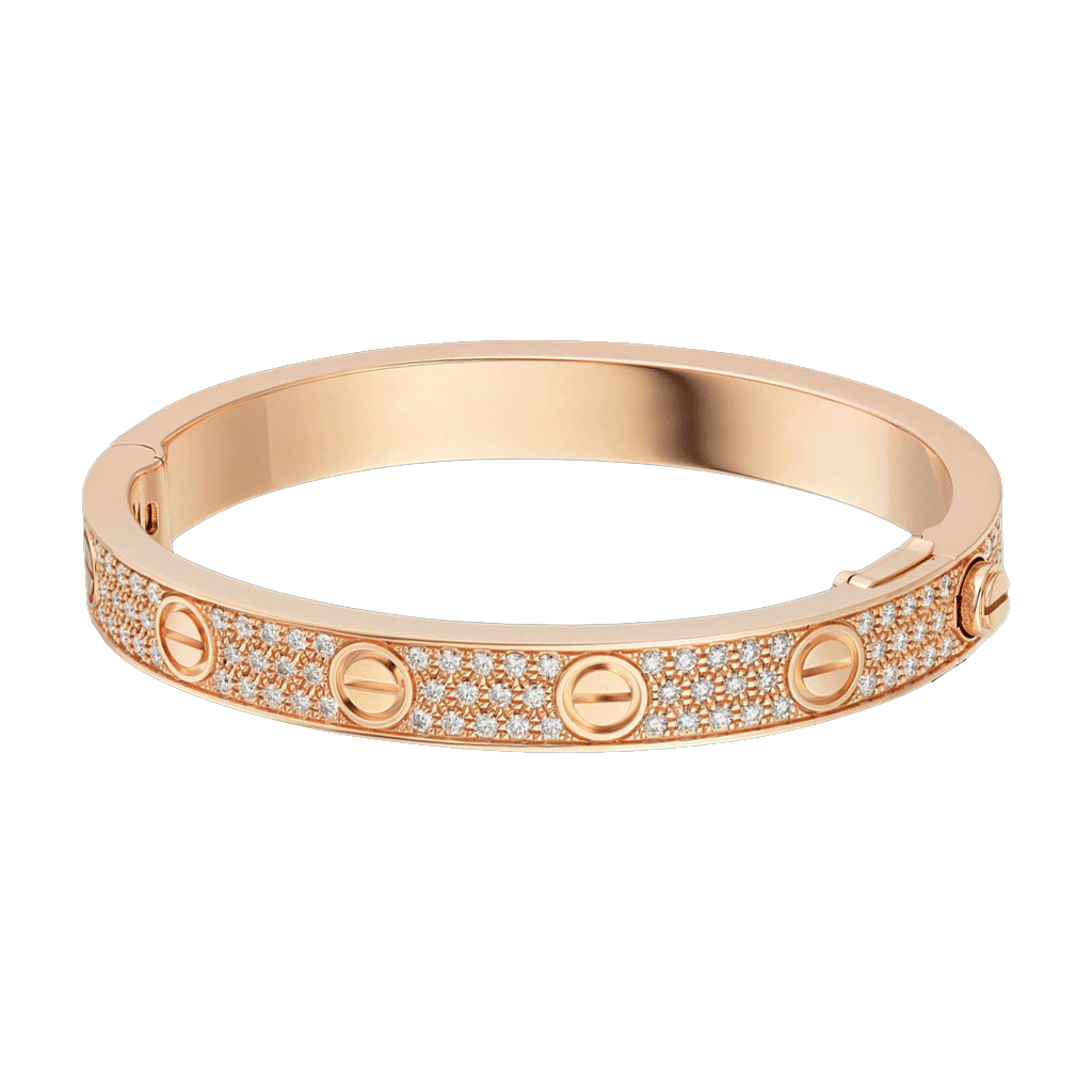 Kadir-LoveAmour Pavé Bracelet, Rose Gold