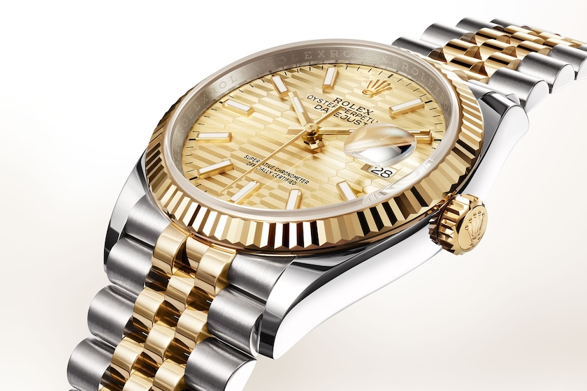 Classic watches DATEJUST 36 Oyster, 36 mm, Oystersteel and yellow gold