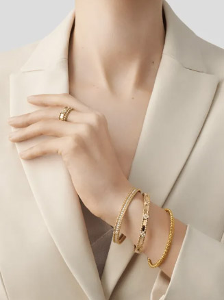 Perlée pearls of gold bracelet, medium model