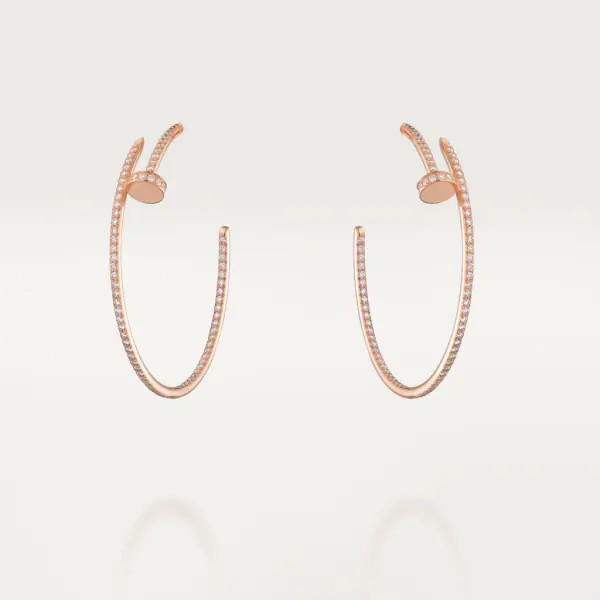 JUSTE UN CLOU EARRINGS ROSE GOLD, DIAMONDS