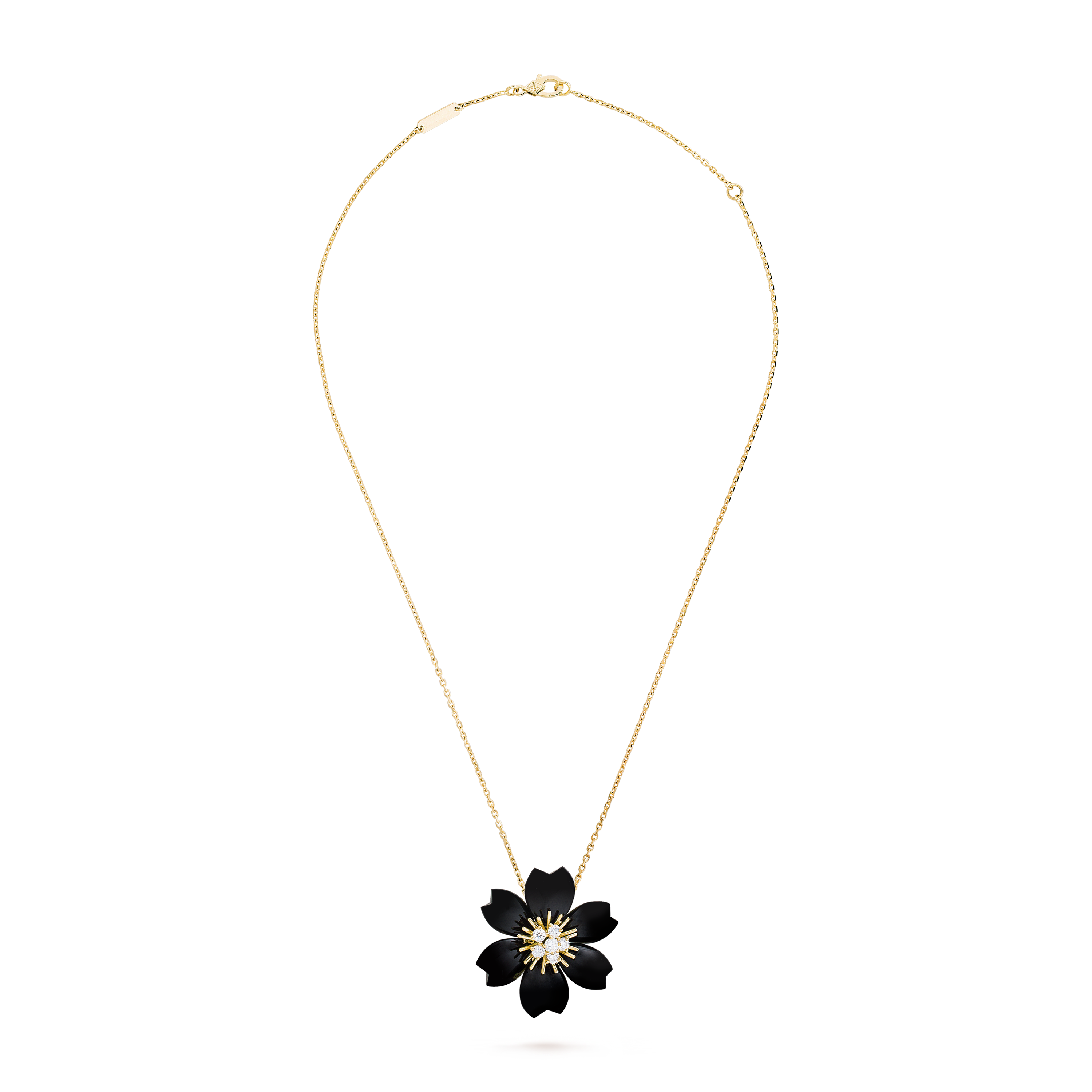 Rose de Noël clip pendant, small model