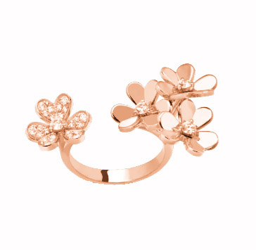 Frivole Between the Finger ring  rose gold, Diamond