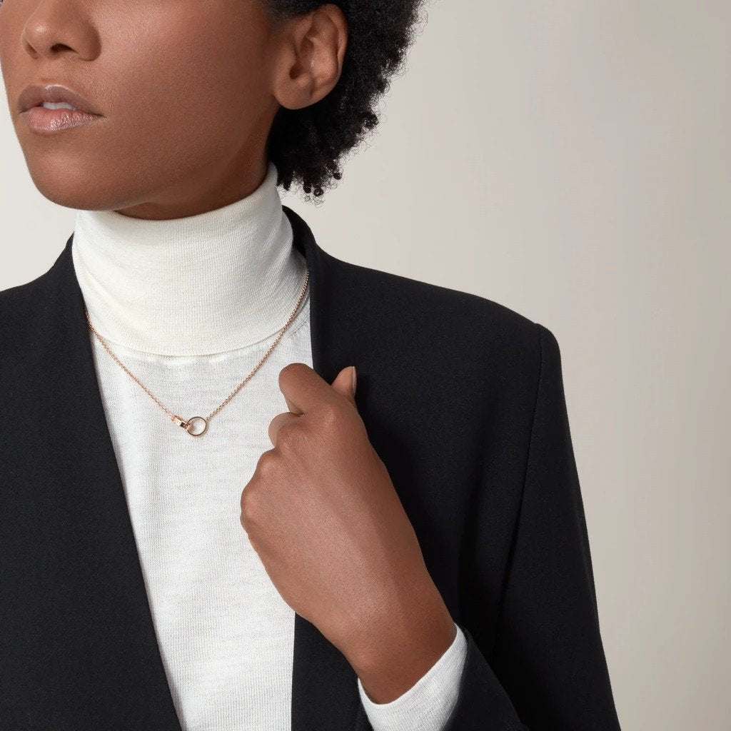 KADIR-LOVE NECKLACE ROSE GOLD