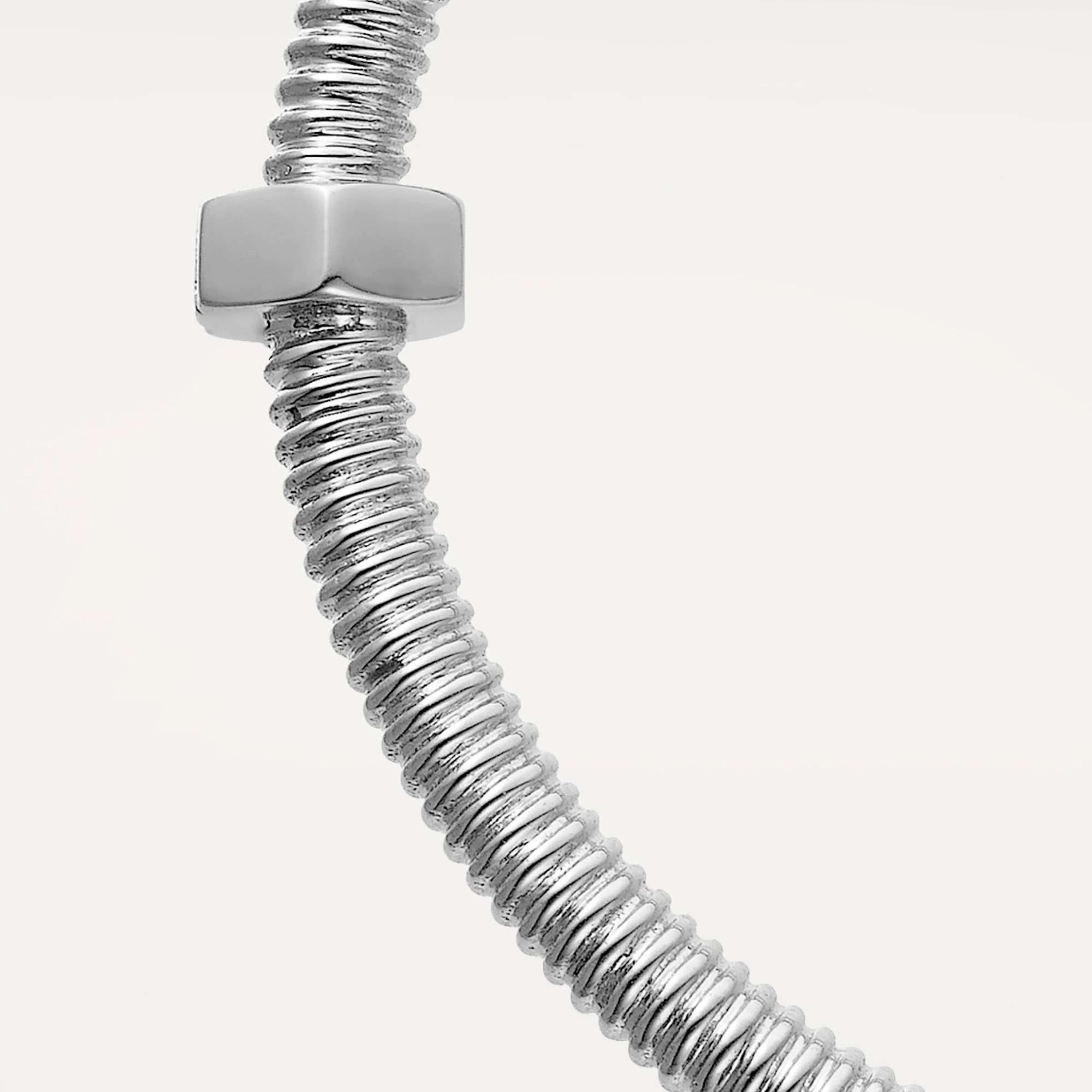ECROU DE Ecroe BRACELET Rhodiumized white gold