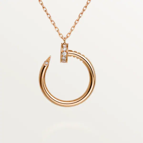 KADIR-ANILS-JUSTE UN CLOU NECKLACE ROSE GOLD, DIAMONDS
