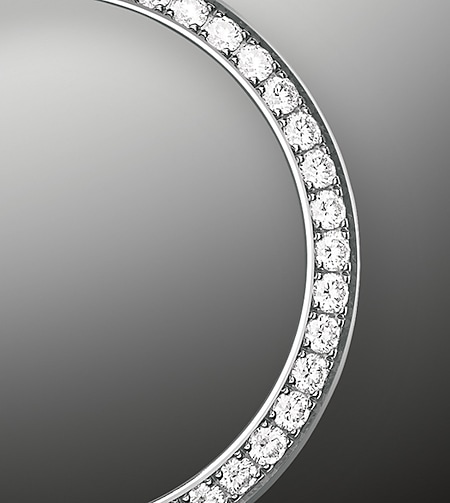 Classic watches LADY-DATEJUST Oyster, 28 mm, white gold and diamonds