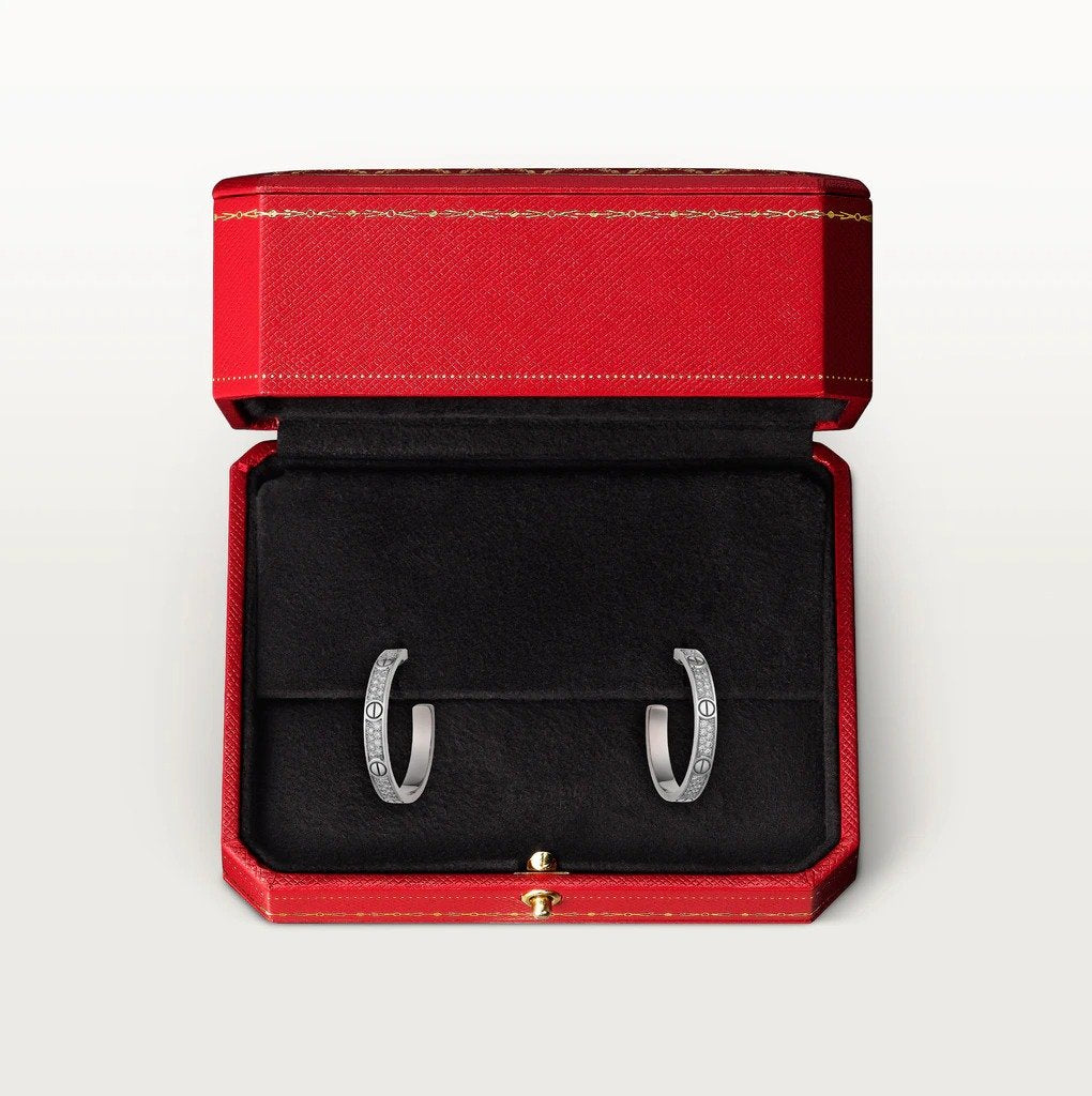 KADIR-LOVE EARRINGS WHITE GOLD, DIAMOND