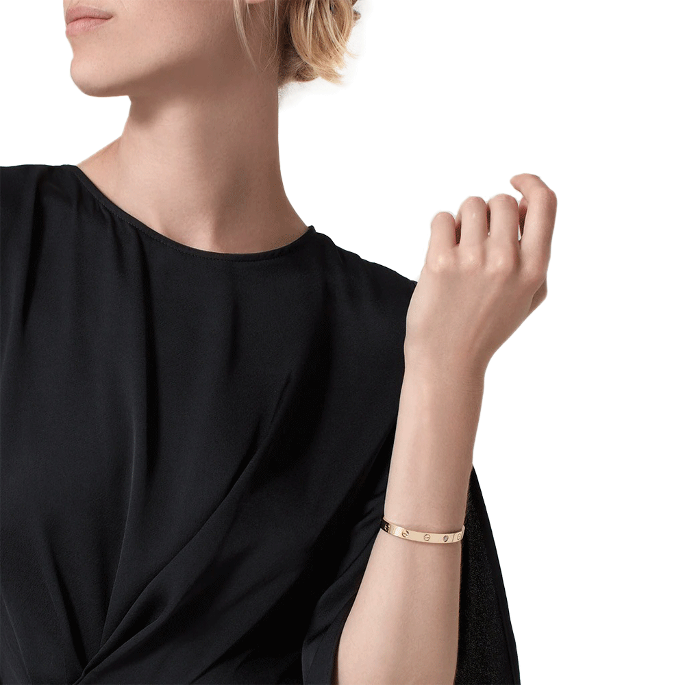 KADIR-LOVE BRACELET 1 DIAMOND YELLOW GOLD, DIAMOND