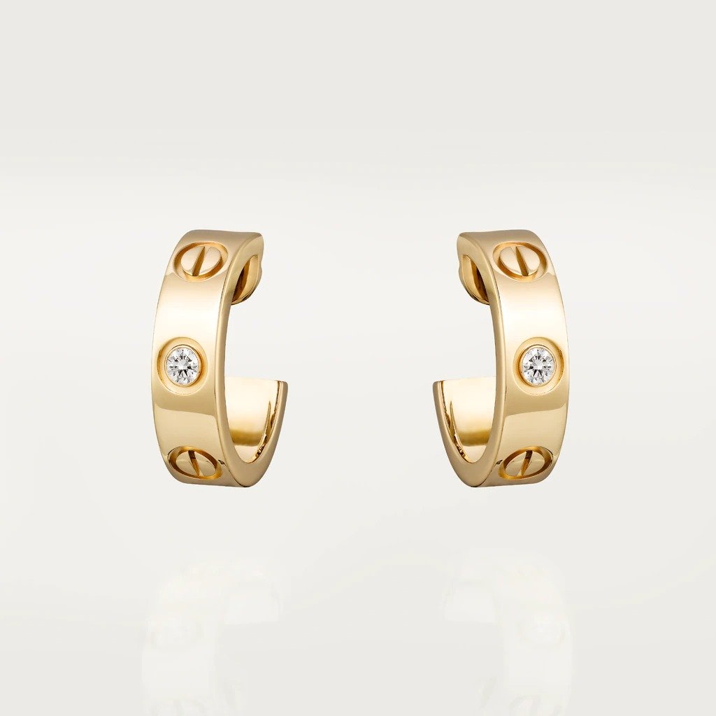 KADIR-LOVE EARRINGS 1 DIAMONDS
