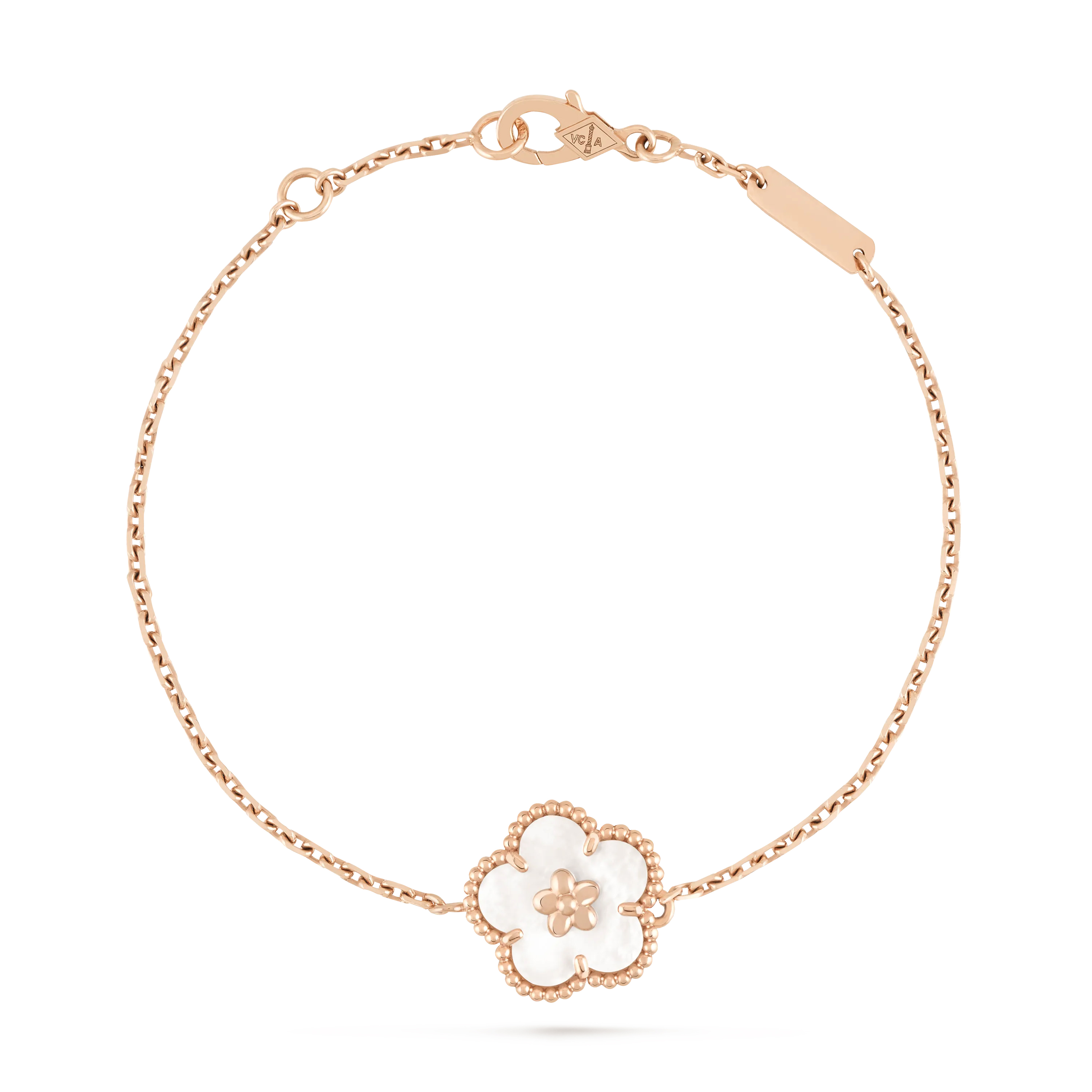 Lucky Spring bracelet, plum blossom  rose gold, mother-of-pearl