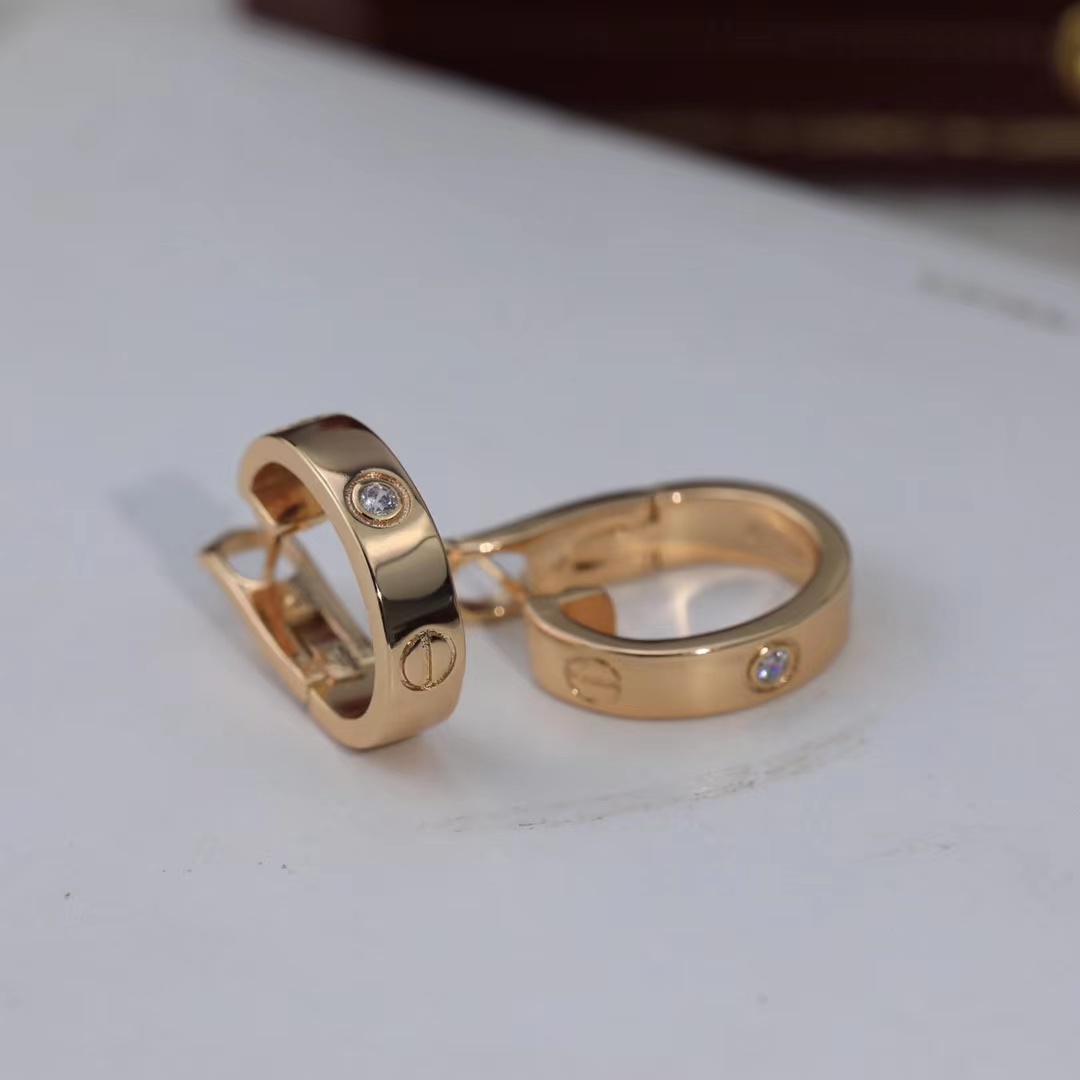 KADIR-LOVE EARRINGS 1 DIAMONDS