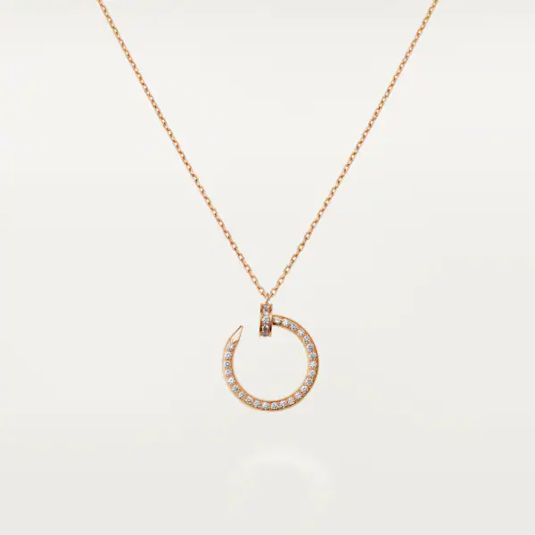 KADIR-ANILS-JUSTE UN CLOU NECKLACE ROSE GOLD, DIAMONDS