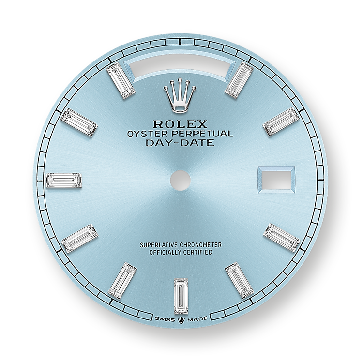 Classic watches DAY-DATE 36 Oyster, 36 mm, platinum and diamonds