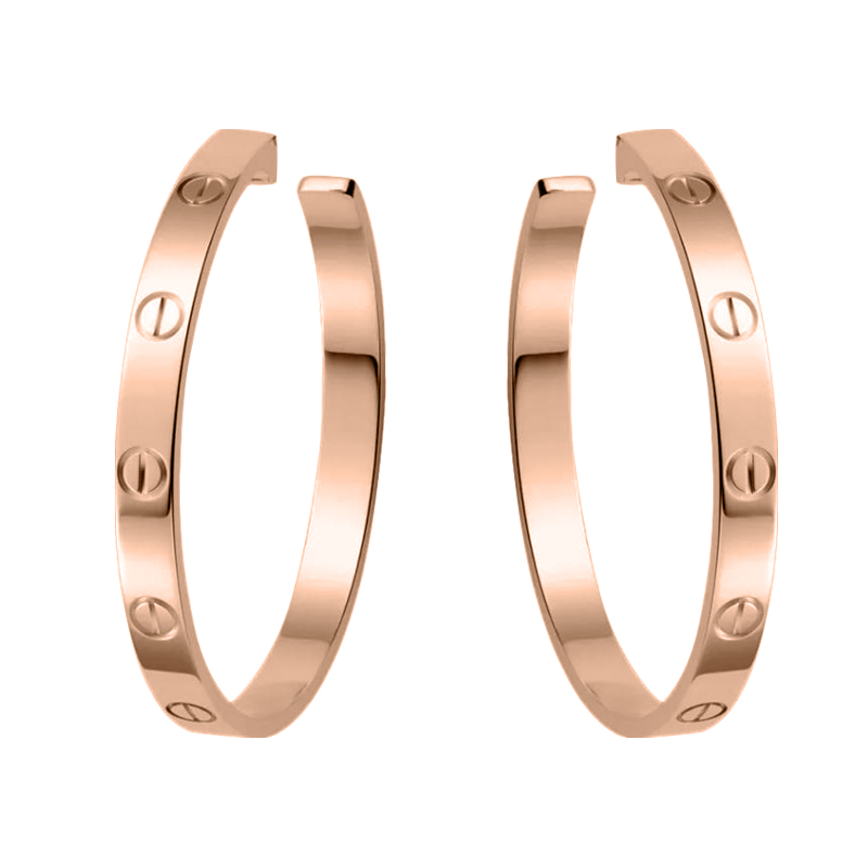 KADIR-LOVE EARRINGS  ROSE GOLD
