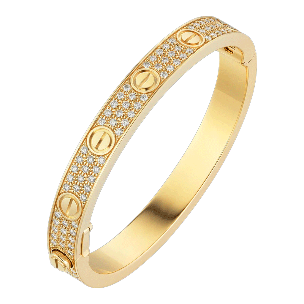 Kadir-Love  Bracelet  Pavé Bracelet, Yellow Gold