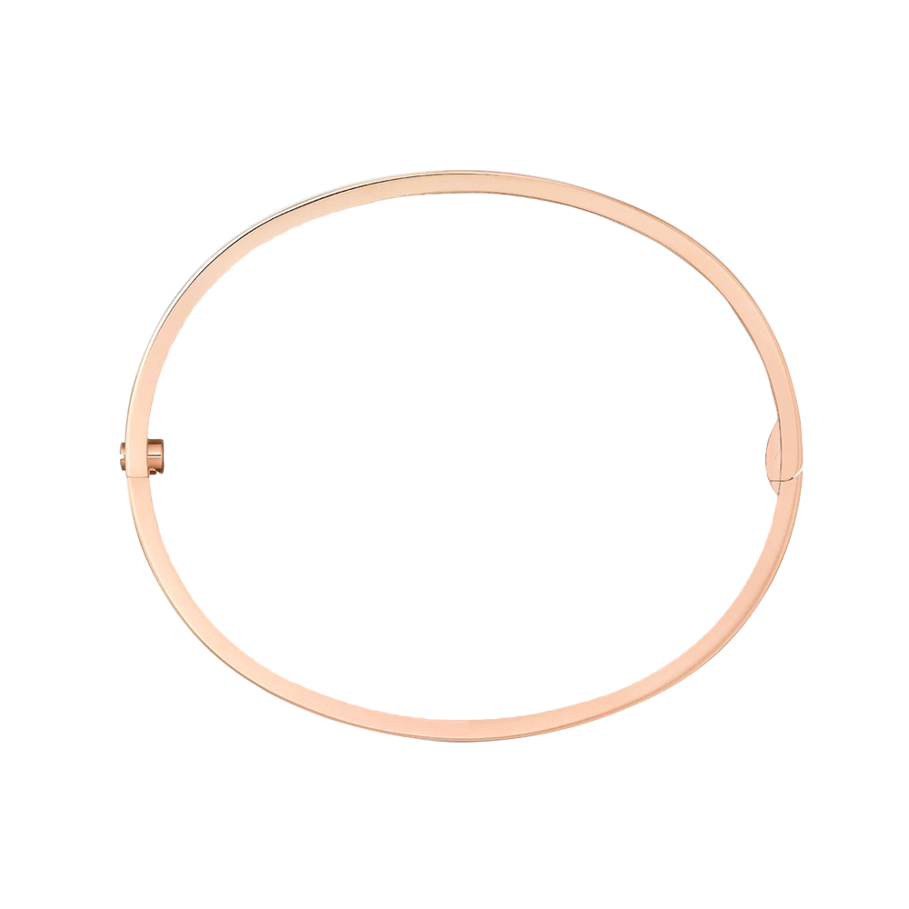 Carty Love Petite Lock Bracelet , Rose Gold, Non-Gemstone