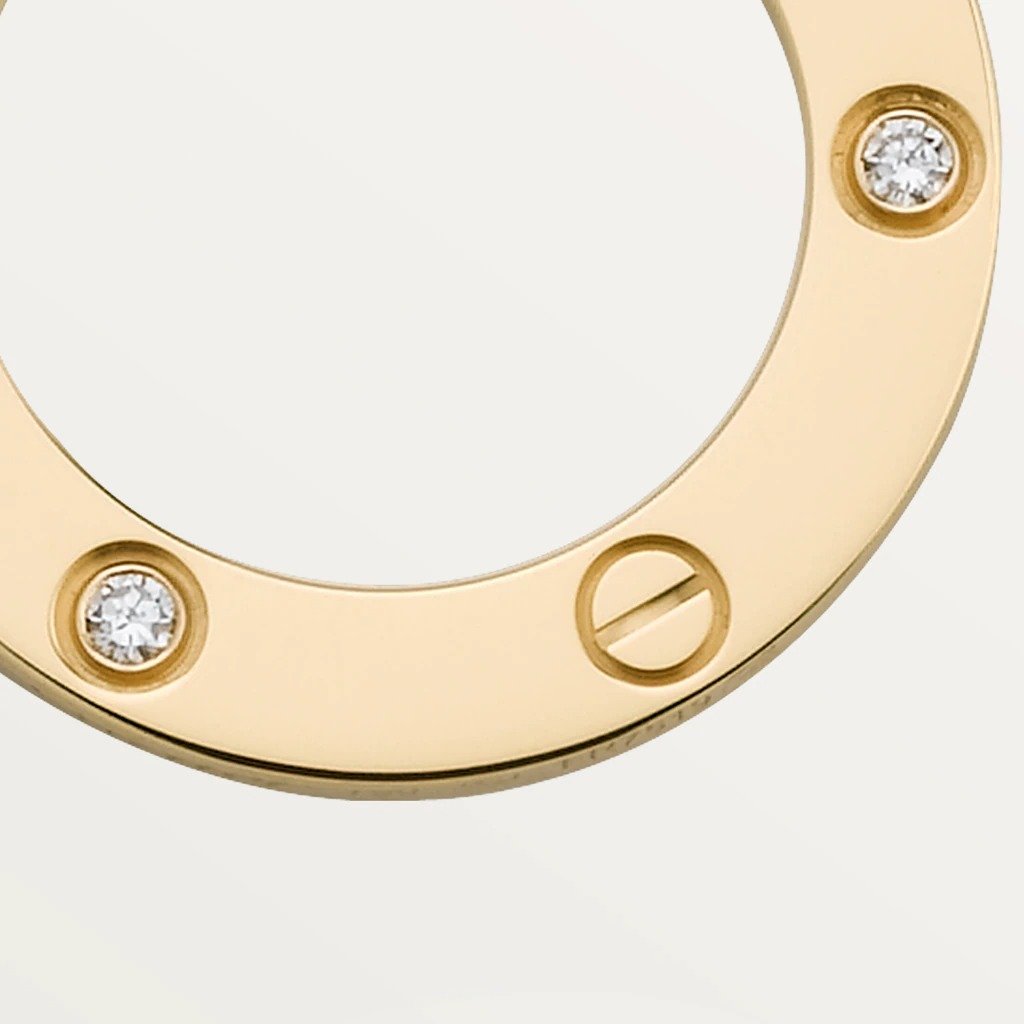 KADIR-LOVE NECKLACE 3 DIAMONDS YELLOW GOLD, DIAMONDS