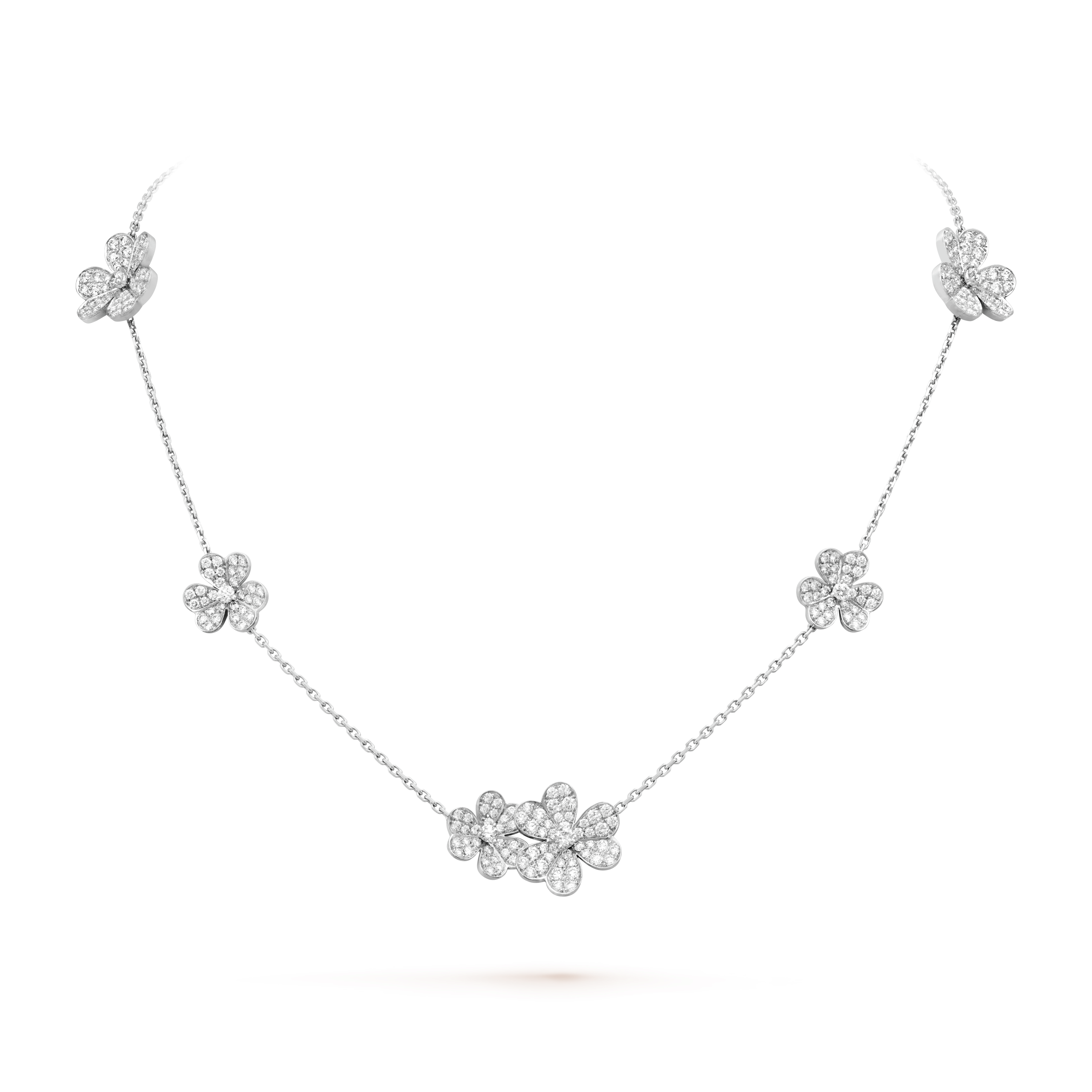 Frivole necklace, 9 flowers