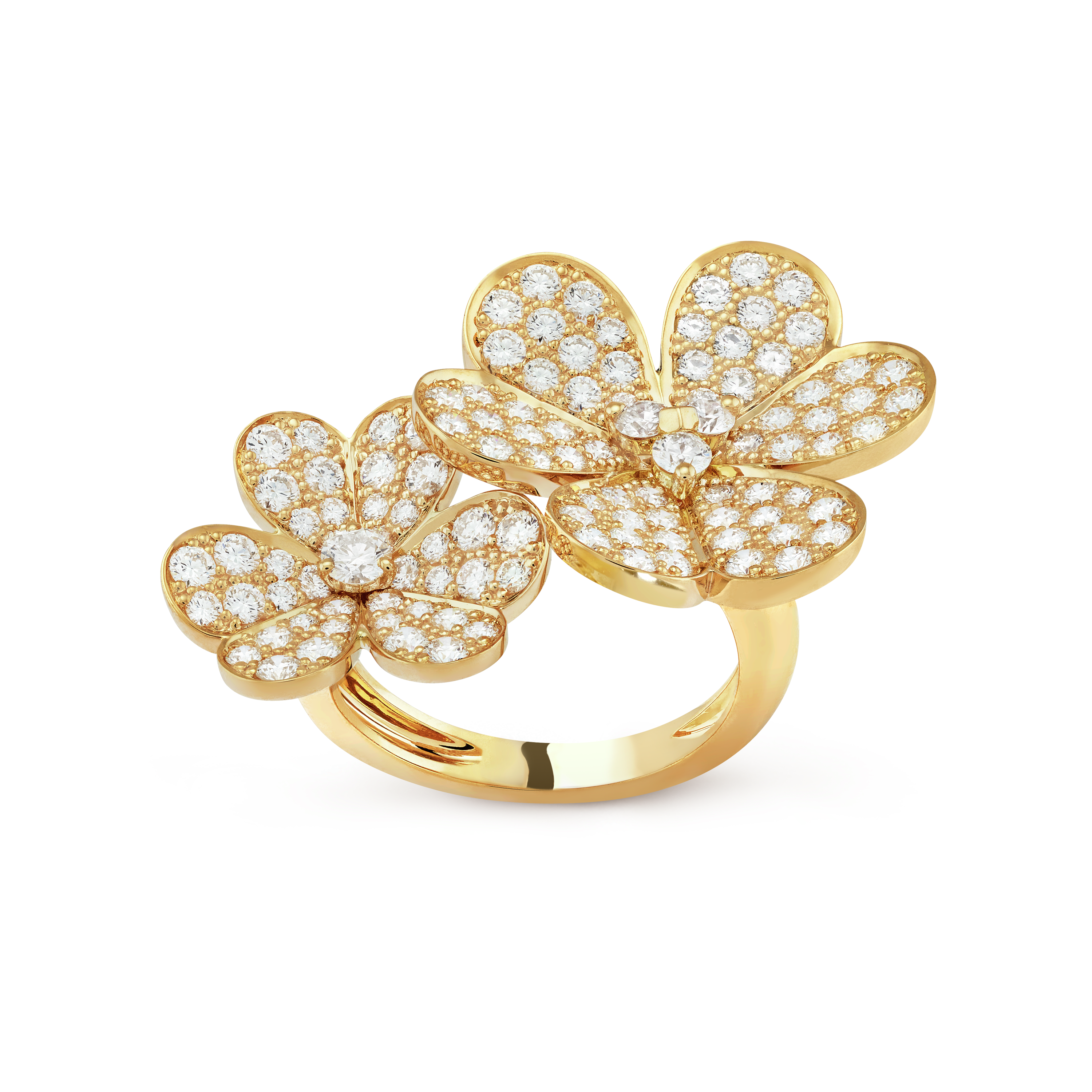 Frivole Between the Finger Ring yellow gold, Diamond