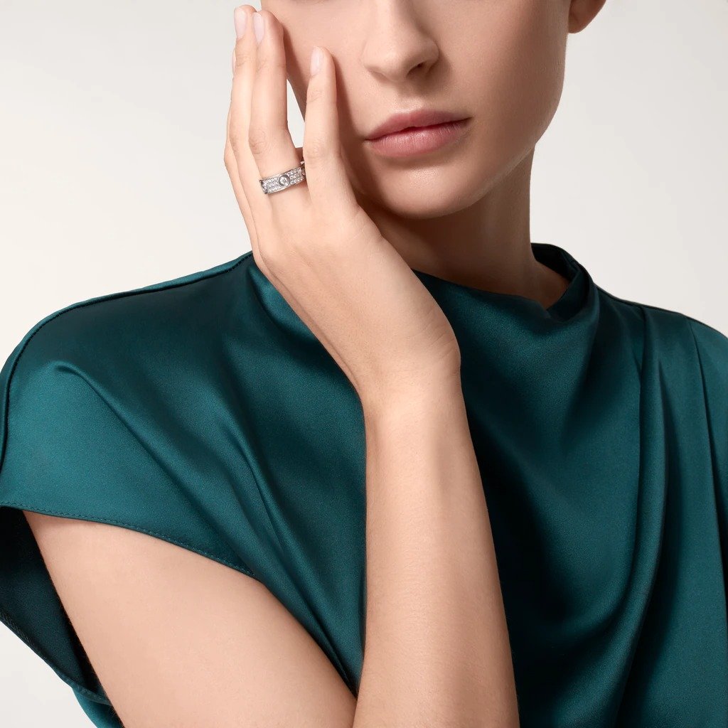 KADIR-LOVE RING DIAMOND-PAVED WHITE GOLD, DIAMONDS