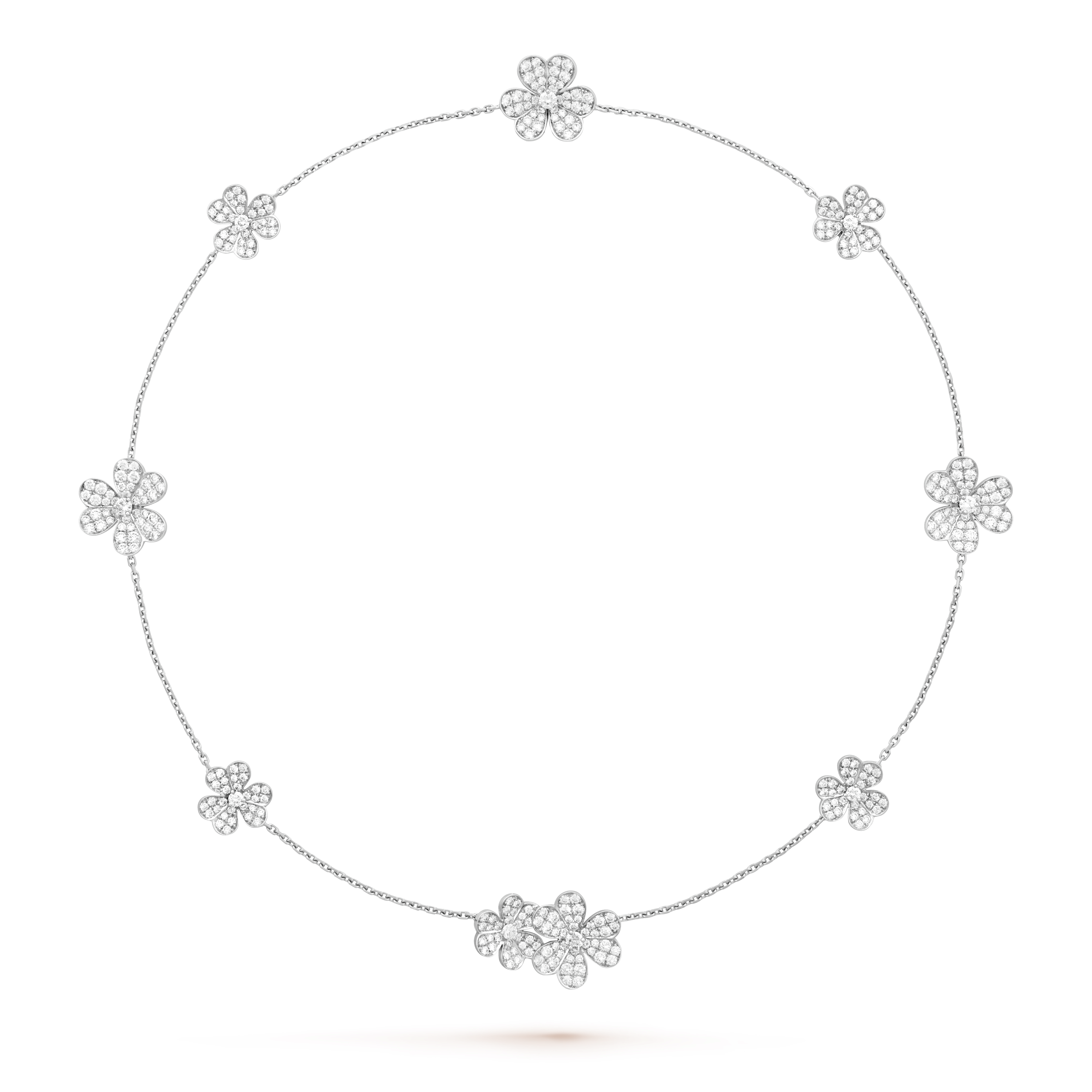 Frivole necklace, 9 flowers
