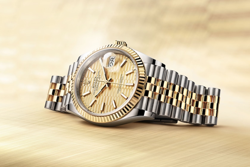 Classic watches DATEJUST 36 Oyster, 36 mm, Oystersteel and yellow gold