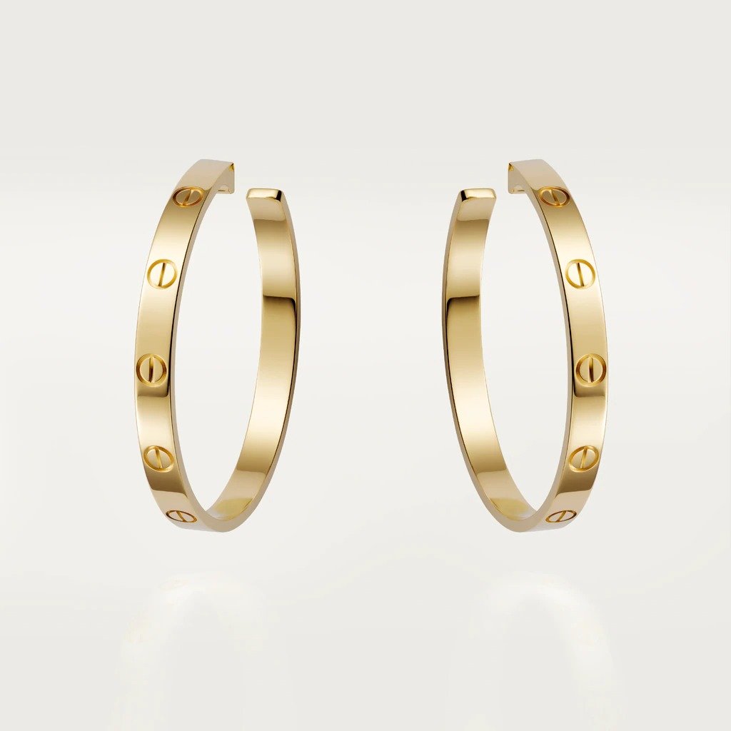 KADIR-LOVE EARRINGS  YELLOW GOLD