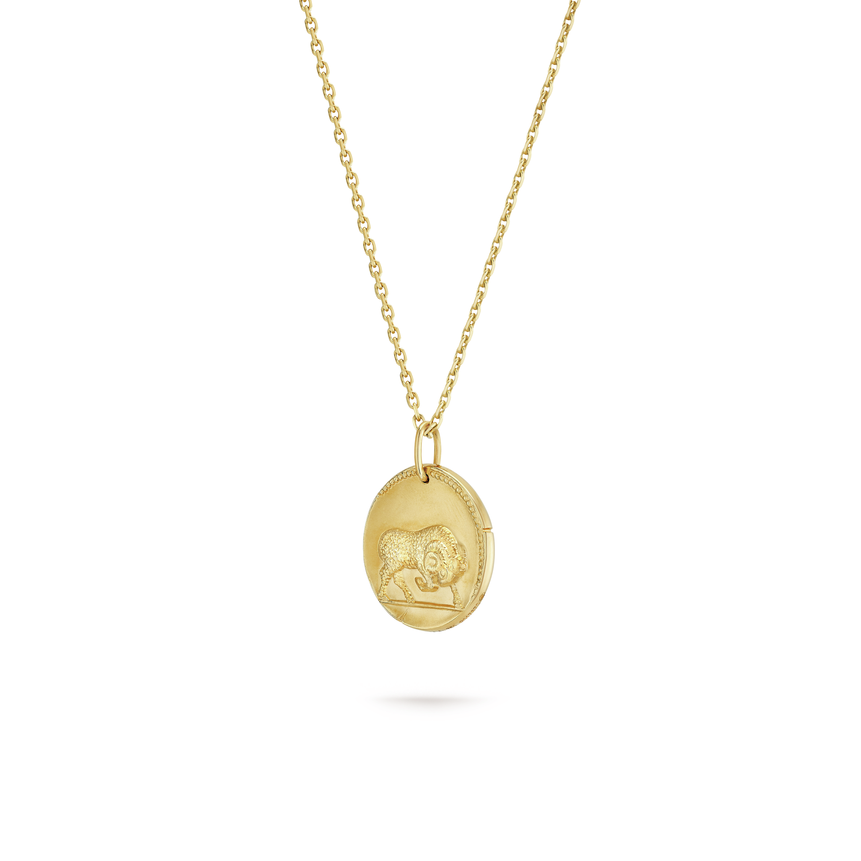 Zodiaque medal Arietis  yellow gold