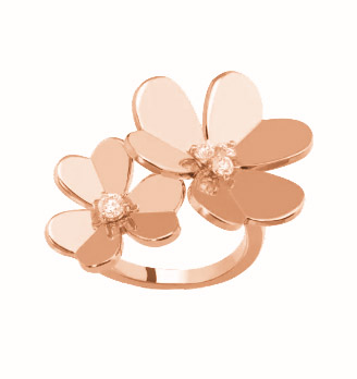 Frivole Between the Finger ring rose gold, Diamond