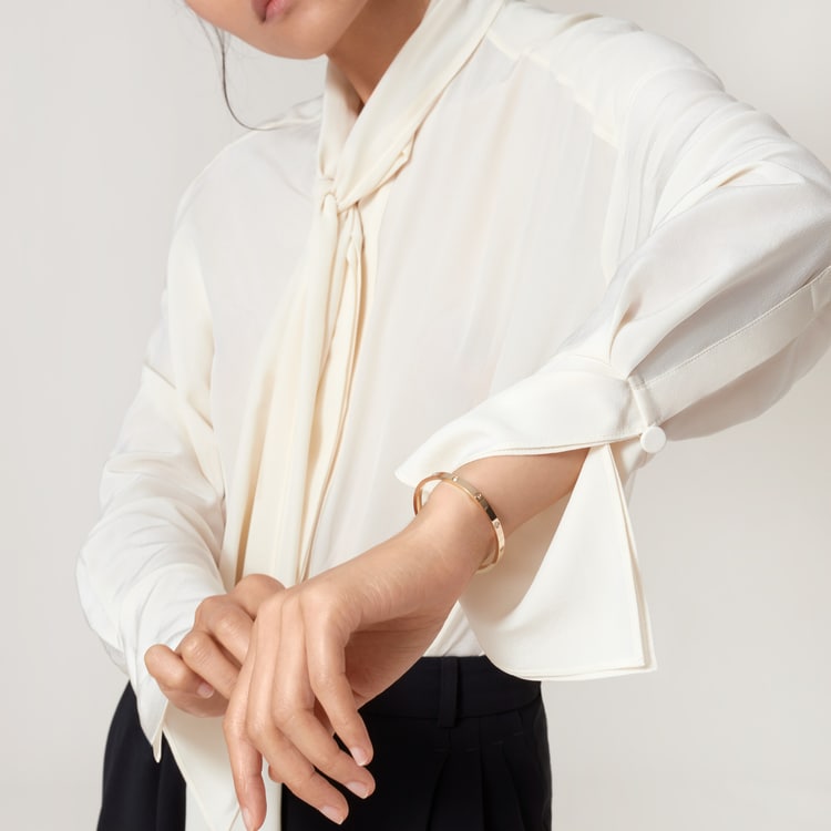 Carty Love Classic Model Yellow Gold Bracelet small model 10 Moissanite