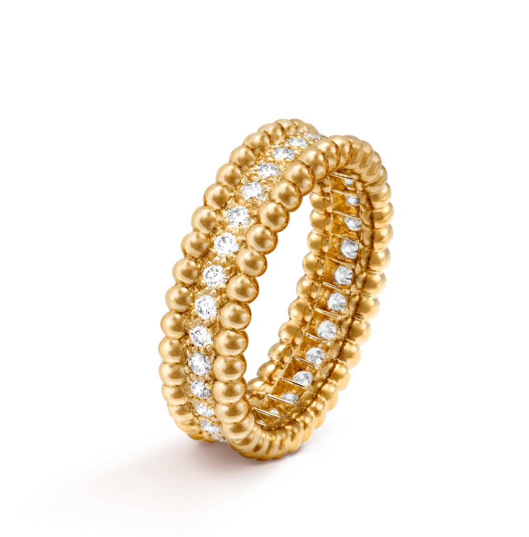 Perlée diamonds ring