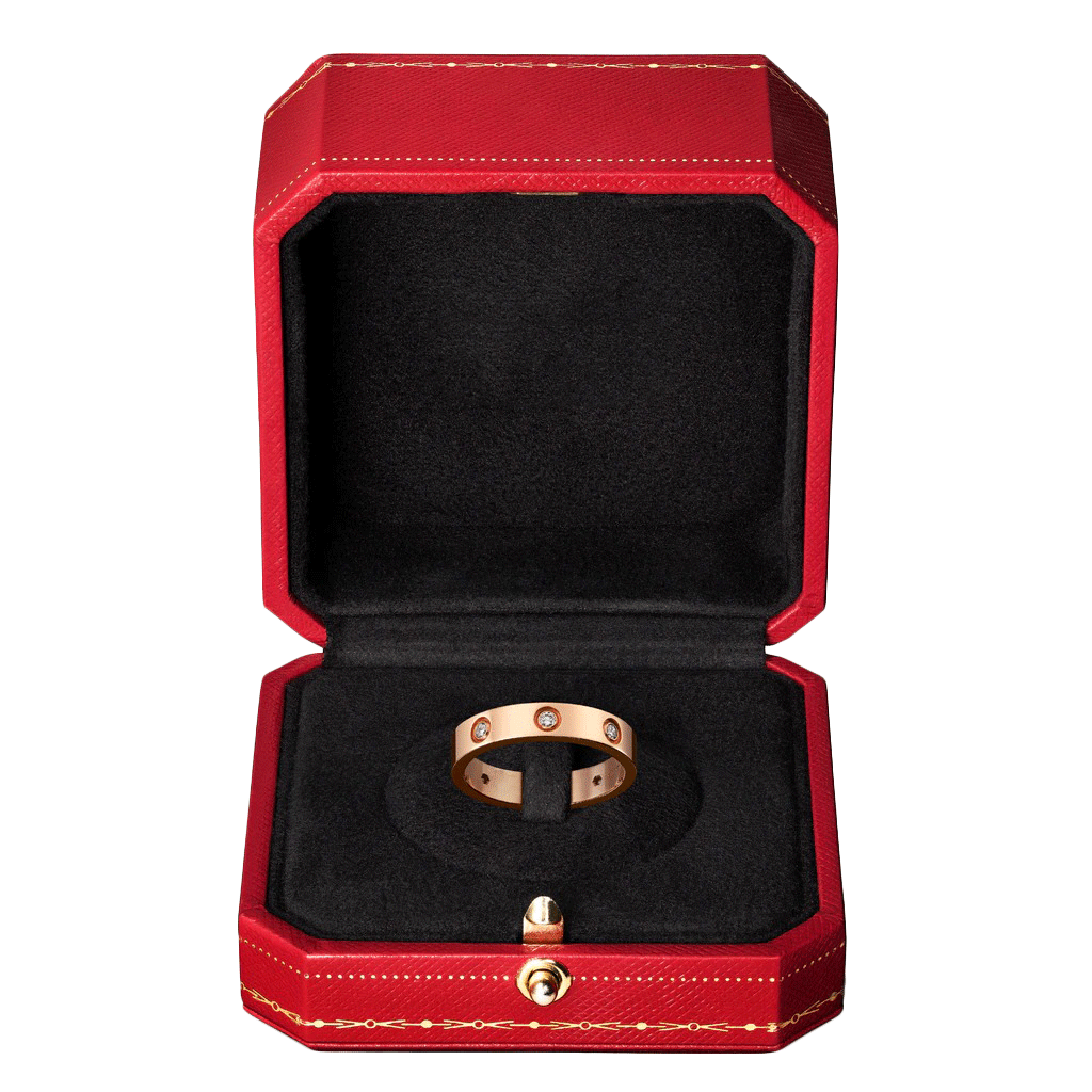 KADIR-LOVE WEDDING BAND, 8 DIAMONDS