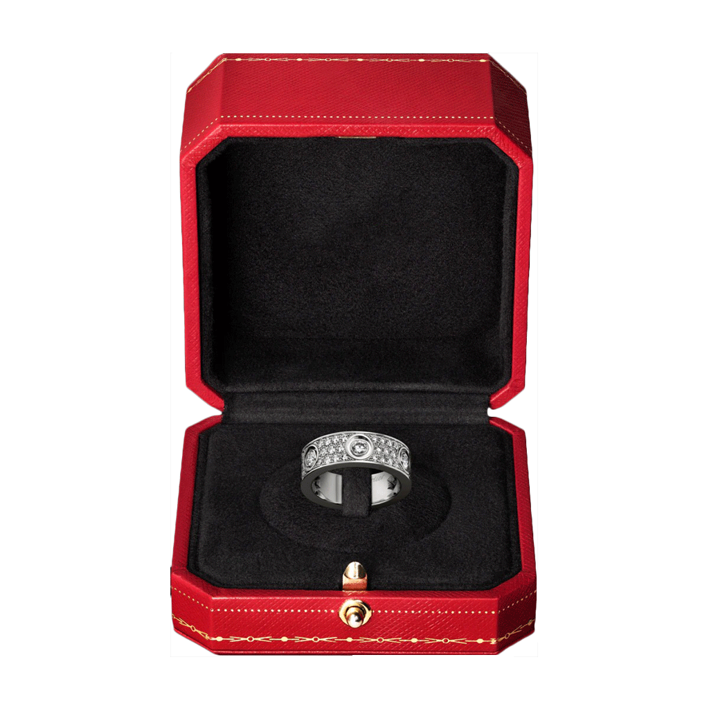 KADIR-LOVE RING DIAMOND-PAVED WHITE GOLD, DIAMONDS