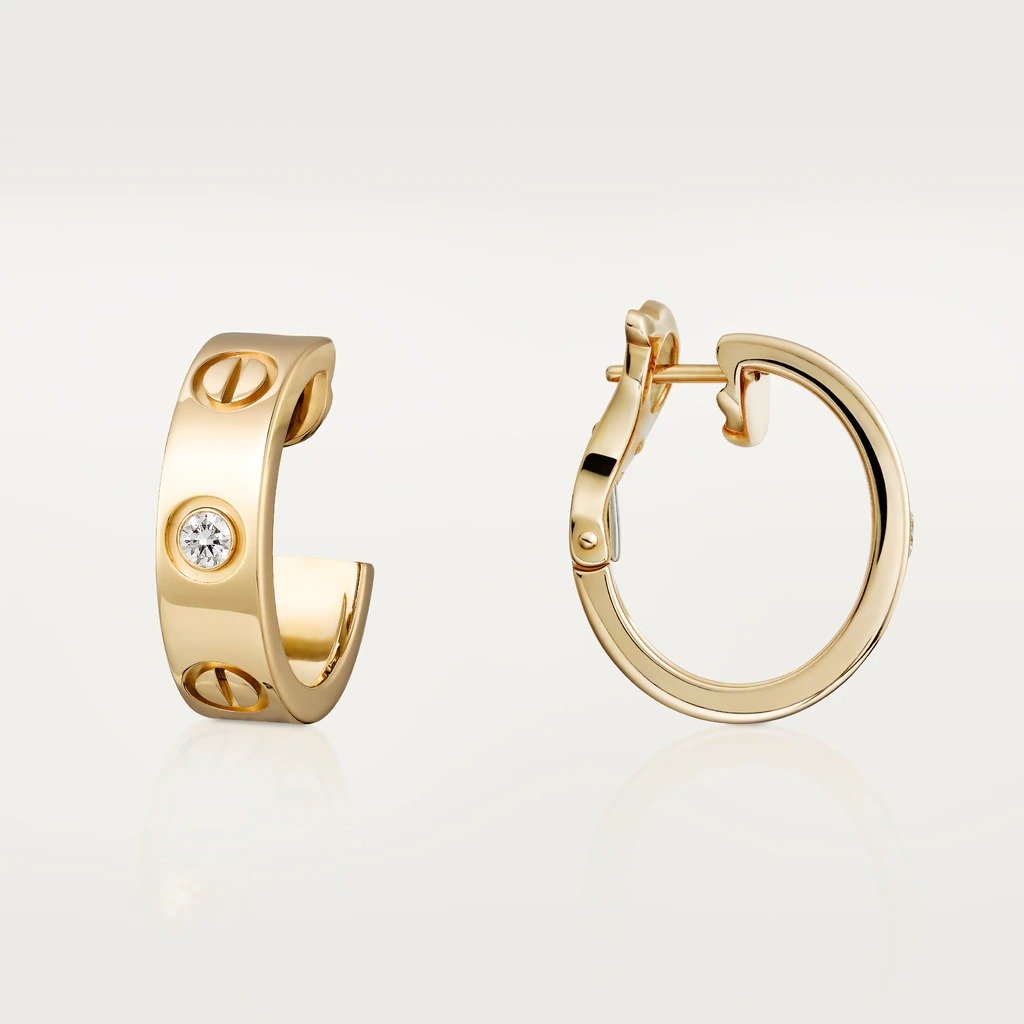 KADIR-LOVE EARRINGS 1 DIAMONDS