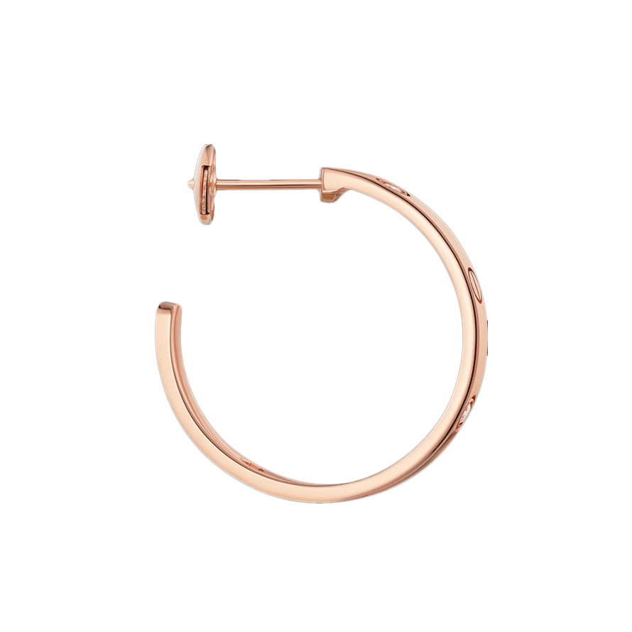 KADIR-LOVE EARRINGS  ROSE GOLD, DIAMOND