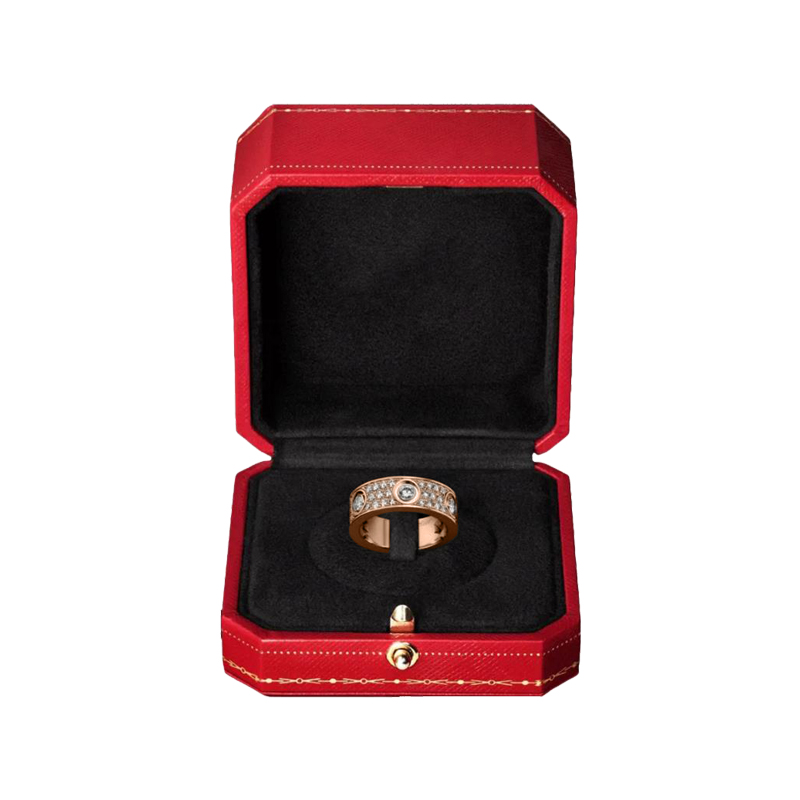 KADIR-LOVE RING DIAMOND-PAVED ROSE GOLD, DIAMONDS