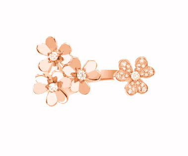 Frivole Between the Finger ring  rose gold, Diamond