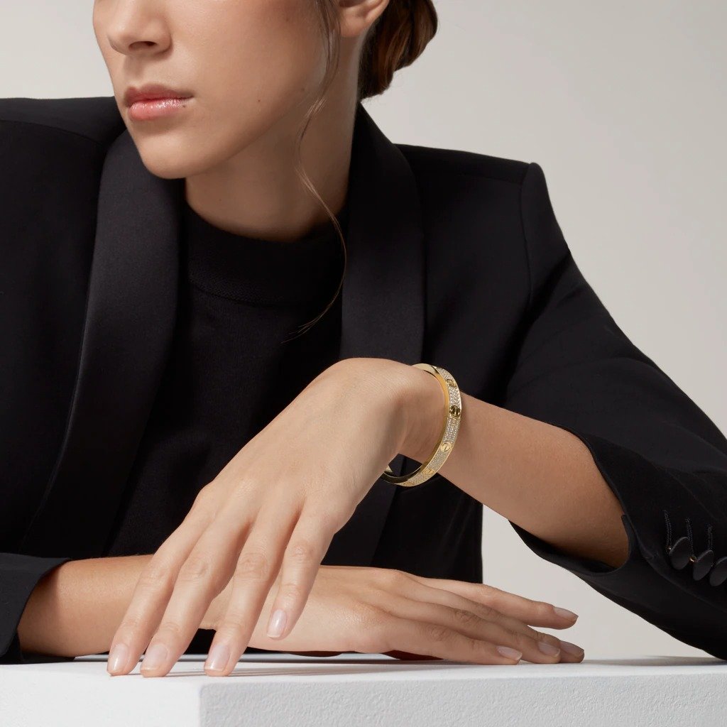 Kadir-Love  Bracelet  Pavé Bracelet, Yellow Gold