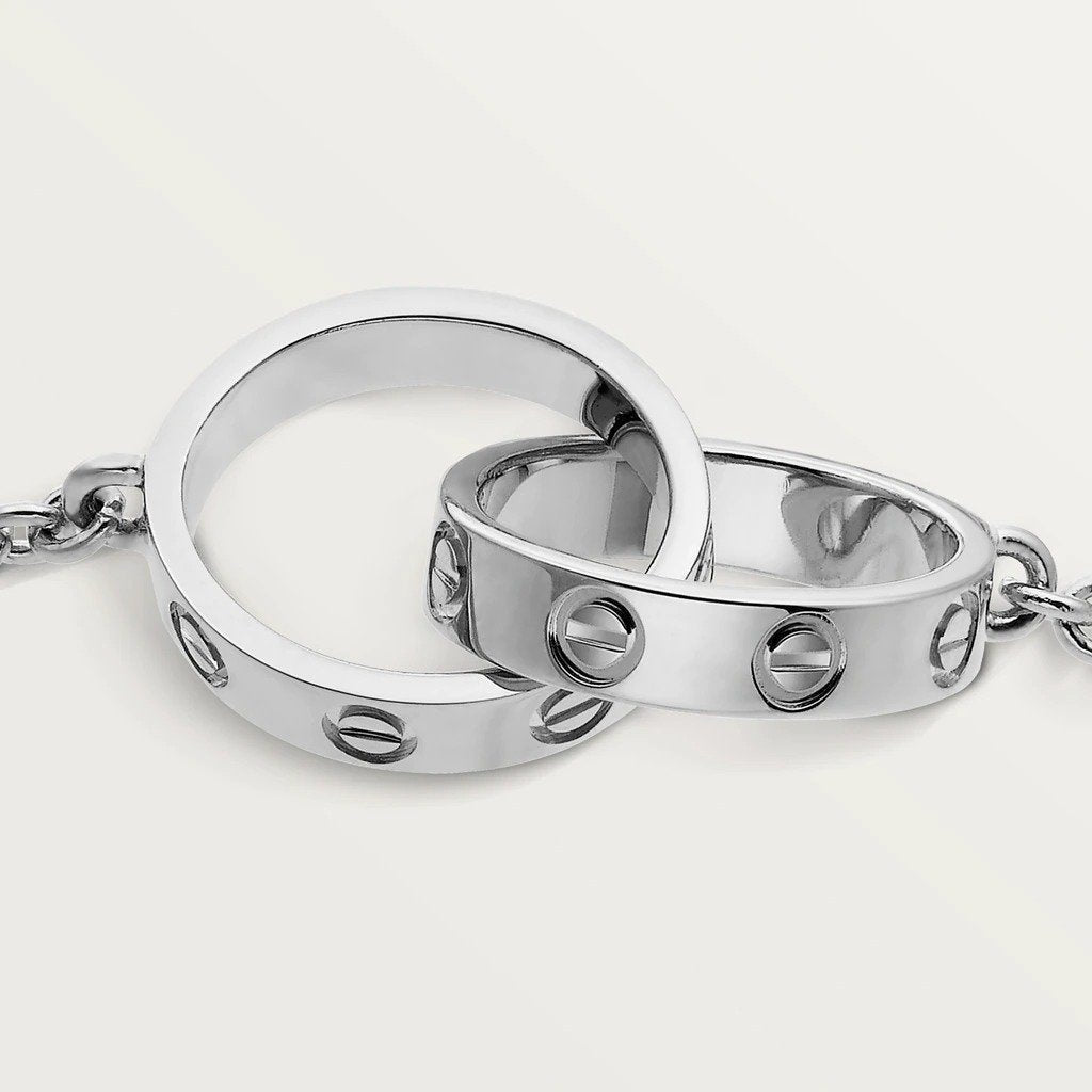 KADIR-LOVE BRACELET WHITE GOLD CHAIN